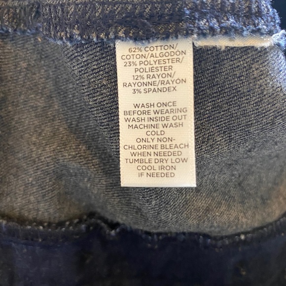 LOFT Blue Denim Jean Vintage A Line Skirt Sz 2P - Picture 6 of 9